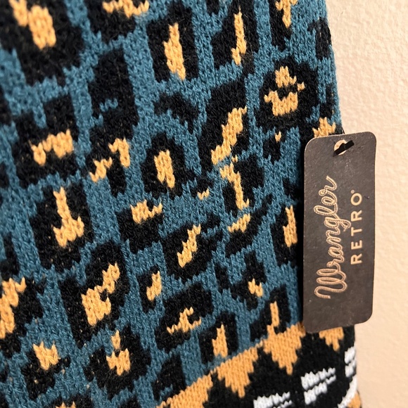 WRANGLER RETRO Aztec Animal Print Sweater Womens Size 2XL Multicolor NWT - Picture 4 of 7